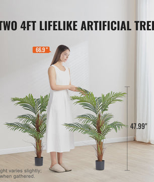 Kunstpalmboom 120-180 cm - Onderhoudsvriendelijk & Anti-omval Bescherming
