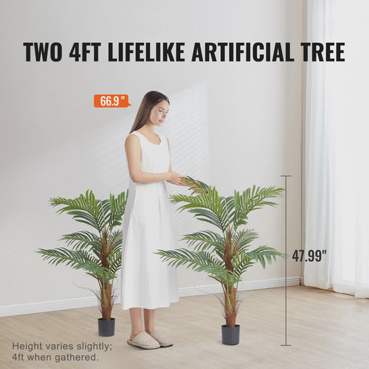 Kunstpalmboom 120-180 cm - Onderhoudsvriendelijk & Anti-omval Bescherming