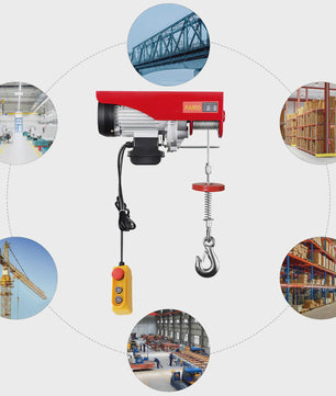 Elektrische Takel 800/1000kg - Krachtige Lier voor Werkplaats, Magazijn & Bouw