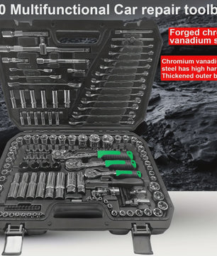 150-delige Multifunctionele Autoreparatie Gereedschapskist - Complete Mechanische Toolkit