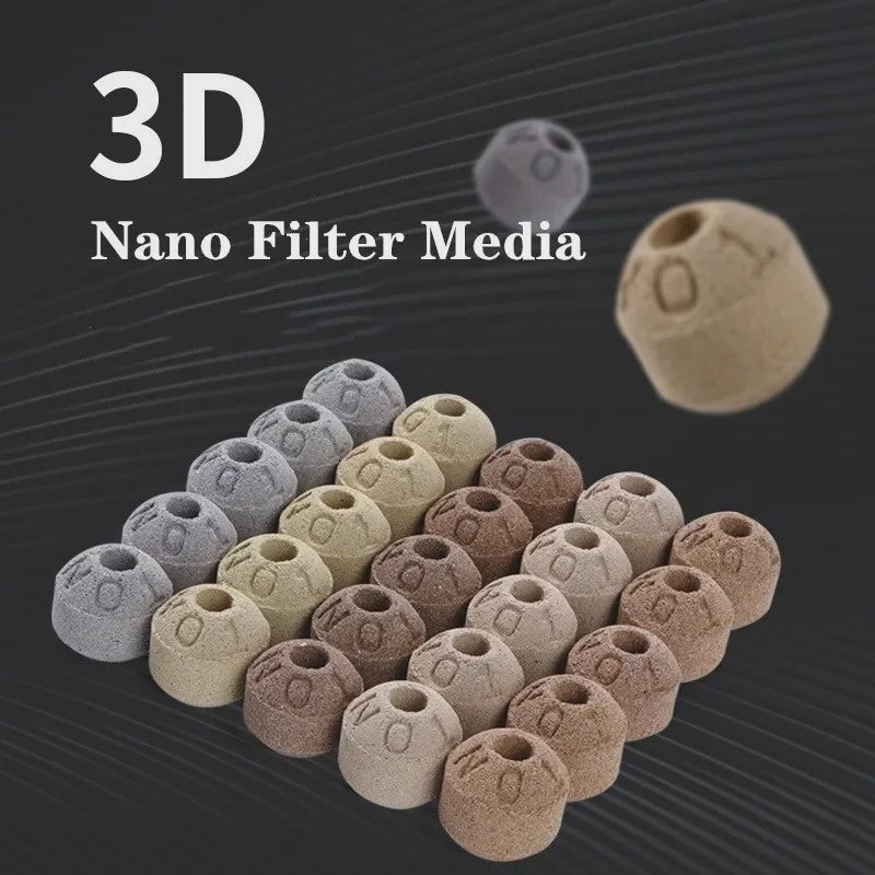 Nano Keramische Filtermedia Bio Bollen (10/20 stuks) met Mesh Zakjes