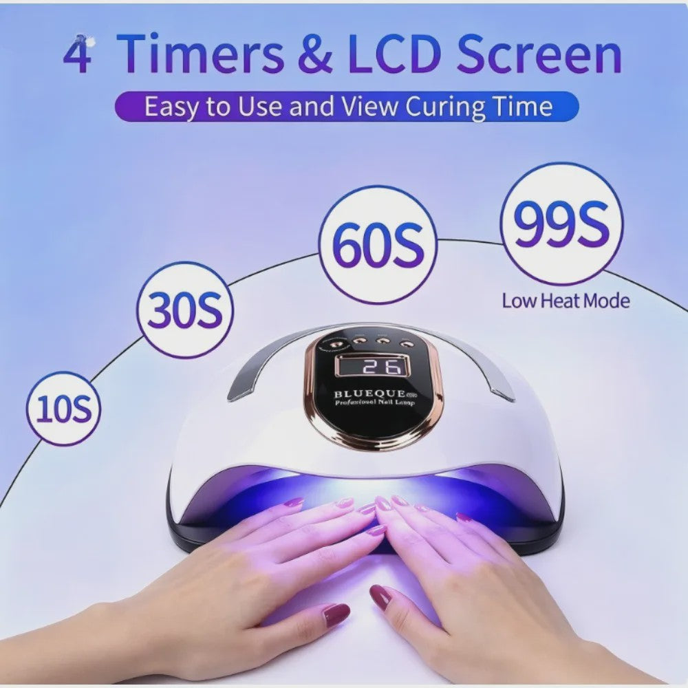 Professionele UV LED Nageldroger 168W - Snel Drogen van Acryl & Gel Polish
