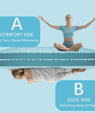 Verkoelende Traagschuim Matrastopper met Gel - Drukverlichtend & Ademend voor Optimaal Slaapcomfort