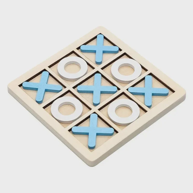 Houten Montessori Boter-kaas-en-eieren Spel: Interactieve Puzzel voor Kinderen - Educatief en Hersentrainend Speelgoed