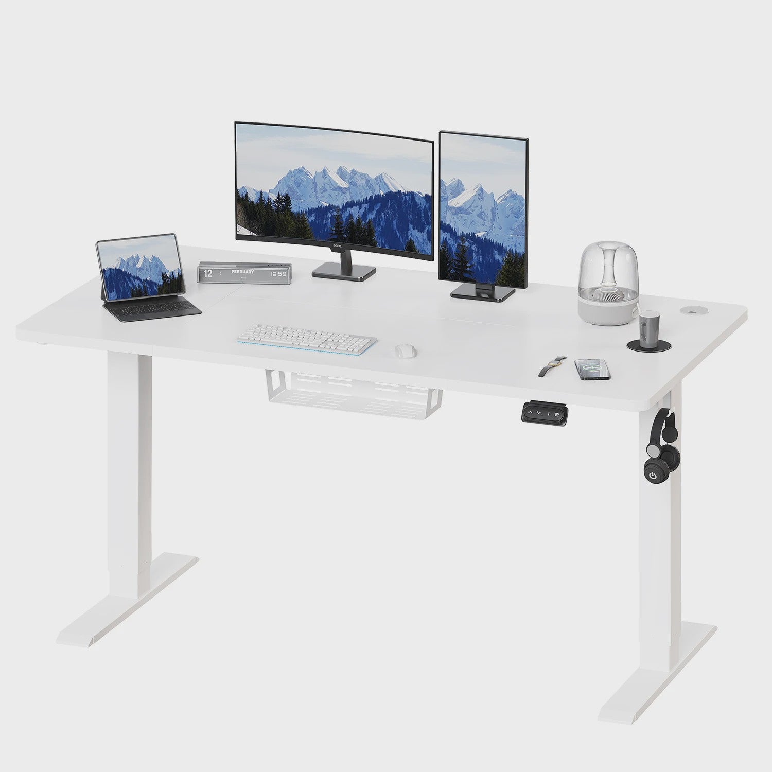 Devoko Elektrisch In hoogte Verstelbaar Bureau 140x60 cm - Stabiel & Stijlvol