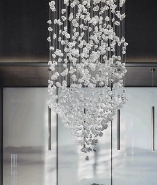 Luxe Kristallen LED Plafondlamp - Moderne Hanglamp voor Trappenhuis, Hal & Woonkamer
