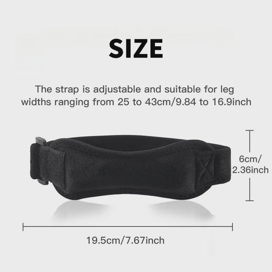 Verstelbare Kniebrace met Schokabsorptie en Compressie - Sport & Herstel