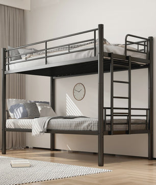 Stapelbed Kinderen 90x200cm - Veilig, Omvormbaar tot 2 Enkele Bedden met Ladder