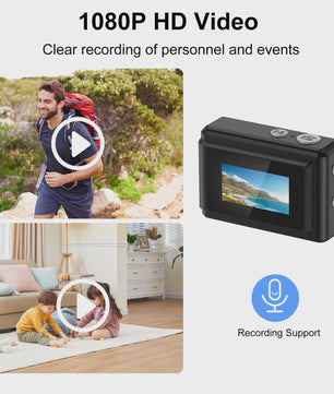 Mini Digitale Camera: Draagbare 1080P HD Recorder met Sleutelhanger & 12MP Foto