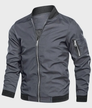 Herfst Winter Heren Bomberjack - Basic Stijl Effen Kleur Jas
