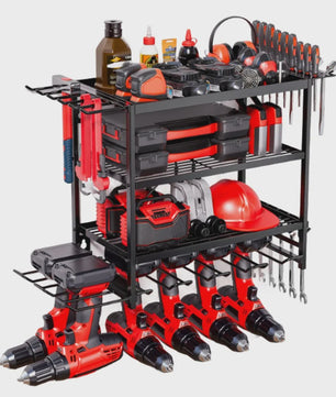 Robuuste Metalen Wand Organizer voor Garage & Werkplaats - Gereedschapshouder