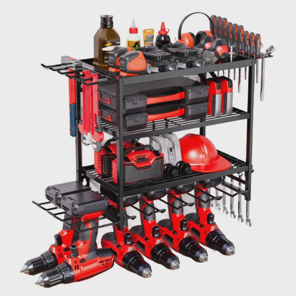 Robuuste Metalen Wand Organizer voor Garage & Werkplaats - Gereedschapshouder
