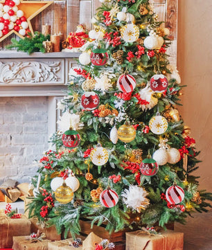 Set van 6 Kerstballen - 6cm Diameter - Decoratieve Kerstboom Hangers