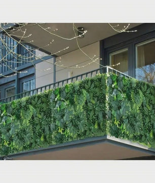 Kunsthagen Groenwand Paneel - Faux Jungle Decoratie voor Tuin, Balkon & Feesten (40x60cm)