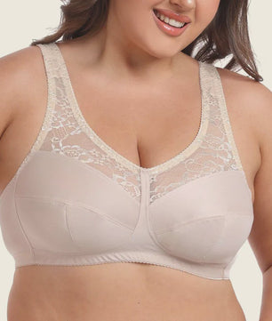 Comfortabele Minimizer Beugel BH met Kant - Volle Cup & Brede Afneembare Bandjes