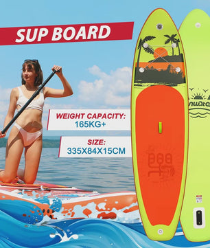 FunWater Opblaasbaar SUP Board 335x84x15cm - Anti-slip, Complete Set