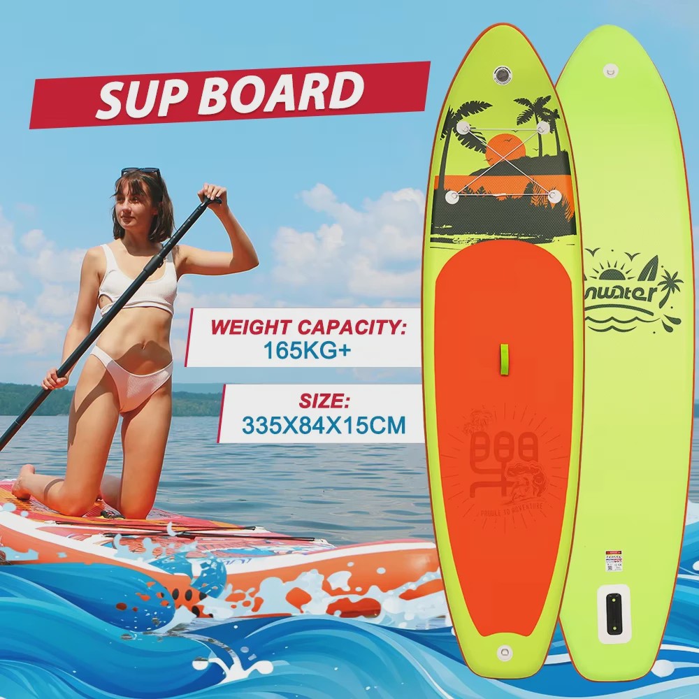 FunWater Opblaasbaar SUP Board 335x84x15cm - Anti-slip, Complete Set
