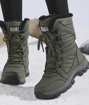 Dames Winter Snowboots Hoge Schacht - Waterdicht & Warm