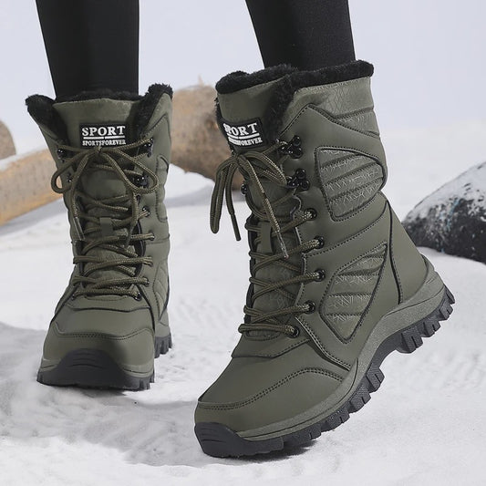 Dames Winter Snowboots Hoge Schacht - Waterdicht & Warm