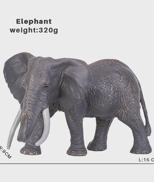 Realistische Wild Animal Speelgoed Set: Olifant, Leeuw, Cheetah, Tijger - Educatief Cadeau