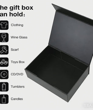 Grote Magnetische Cadeaubox met Deksel - 33x25x12cm - Luxe Inklapbare Verpakking