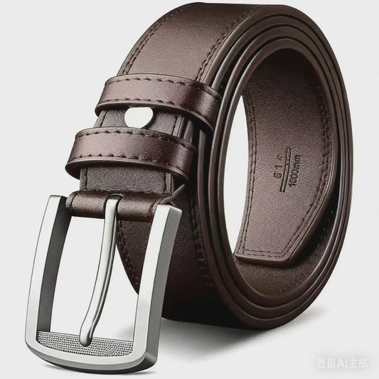 Luxe Heren Riem van Echt Leer - Zakelijk & Modieus