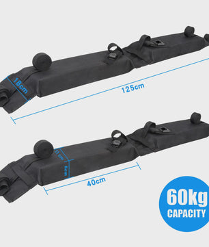 Zachte Dakdrager Pads voor Kajak, Surfplank, SUP & Bagage - Universeel