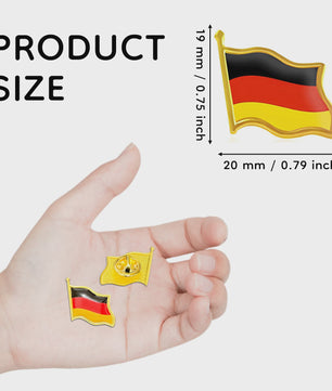 20x Duitse Vlag Speldjes - Metalen Pins voor Kleding, Tassen & Cadeaus