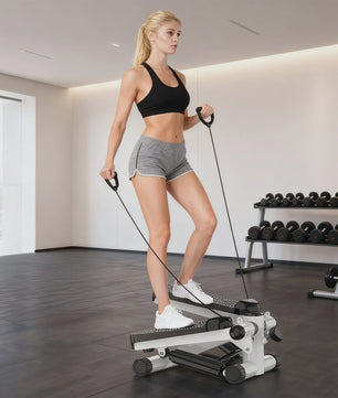 Hydraulische Stepper met Weerstandsbanden - Compacte Indoor Fitness Machine