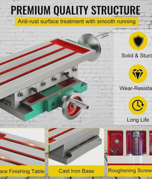 VEVOR Werktafel Vise 2-assige Freesmachine Tafel met Precisie Schalen
