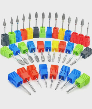 Professionele Tungsten Carbide Nagelboor Bits Set - 33 Stijlen voor Manicure & Pedicure