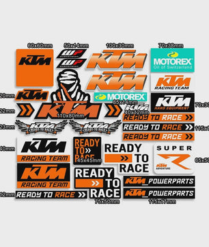 KTM Motor Stickers Set - Decoratieve Vinyl Decals voor Duke Modellen