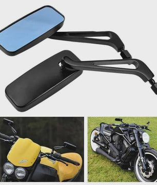 Set van 2 Motor Achteruitkijkspiegels - Universeel & Harley Compatibel