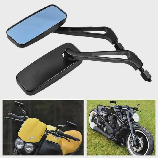 Set van 2 Motor Achteruitkijkspiegels - Universeel & Harley Compatibel