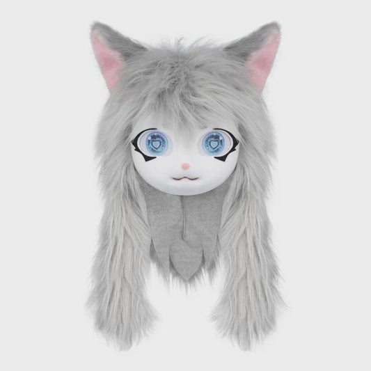 Furry Cosplay Masker Hoofddeksel - Kat & Konijn Stijl voor Kinderen & Feestjes