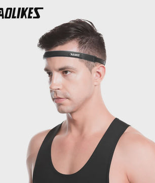 AOLIKES Elastische Zweetband Hoofdband - Zacht Siliconen voor Sport & Fitness
