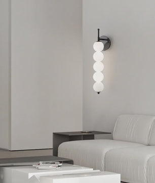 Moderne Scandinavische Wandlamp met Glazen Bollen - Sfeervolle Verlichting voor Slaapkamer, Corridor en Woonkamer