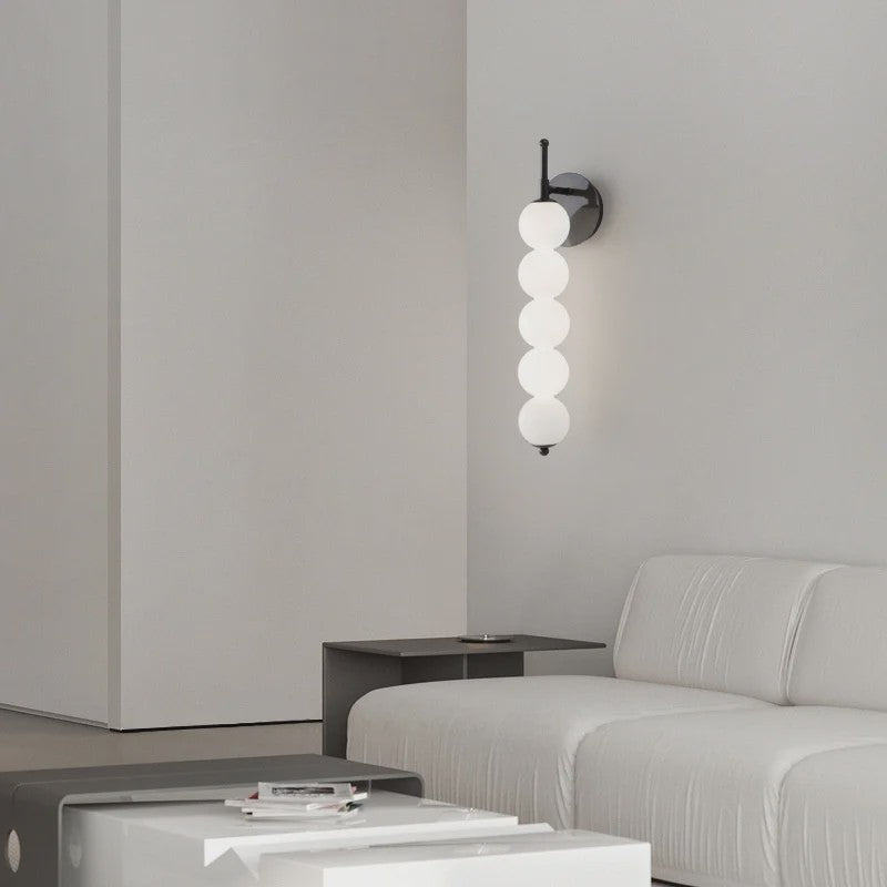 Moderne Scandinavische Wandlamp met Glazen Bollen - Sfeervolle Verlichting voor Slaapkamer, Corridor en Woonkamer