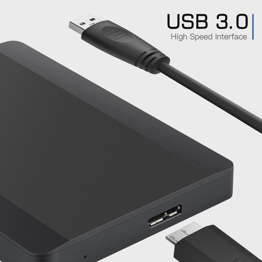 Externe Harde Schijf USB 3.0 (250GB-1TB) - Plug & Play Opslag