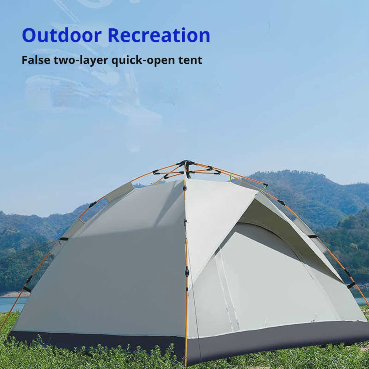 Automatische Pop-Up Tent voor 3-4 Personen - Snel Opzetbaar, Water- en Zonwerend