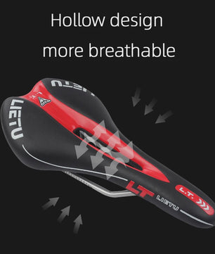 LIETU Fietzadel - Comfortabel MTB & Racefiets Zadel met Siliconen Gel Kussen en Antislip Grip