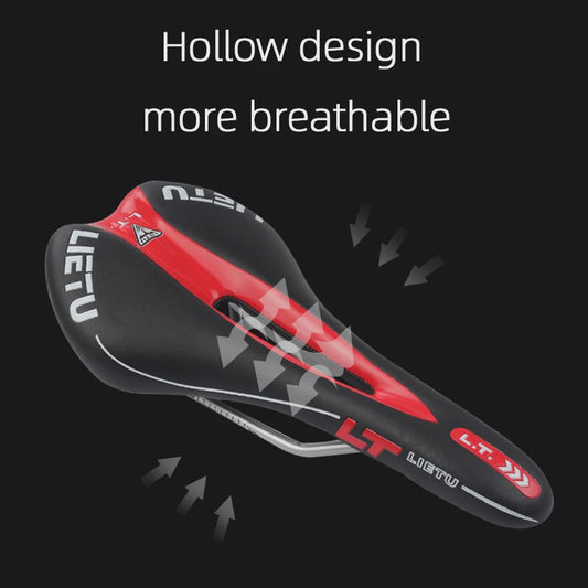 LIETU Fietzadel - Comfortabel MTB & Racefiets Zadel met Siliconen Gel Kussen en Antislip Grip
