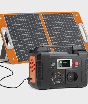 Flashfish E200 Power Station 200W met 60W Zonnepaneel - 151Wh Draagbare Energiegenerator