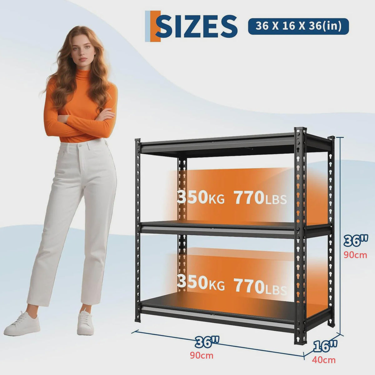 Robuust Stalen Stellingkast 3 of 5 etages - Verstelbaar voor Garage, Keuken, Werkplaats