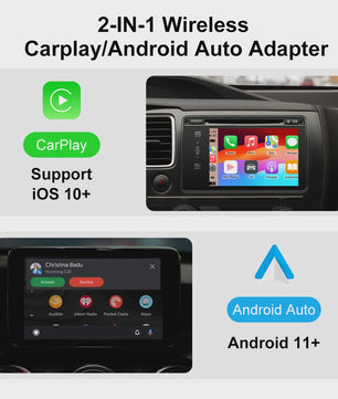 Draadloze CarPlay & Android Auto Adapter: Upgrade je autoradio met Plug & Play gemak
