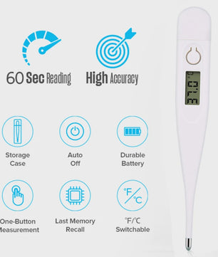 Digitale Medische Thermometer & Vinger Pulse Oximeter - Betrouwbare Lichaamstemperatuur & Zuurstofmeting
