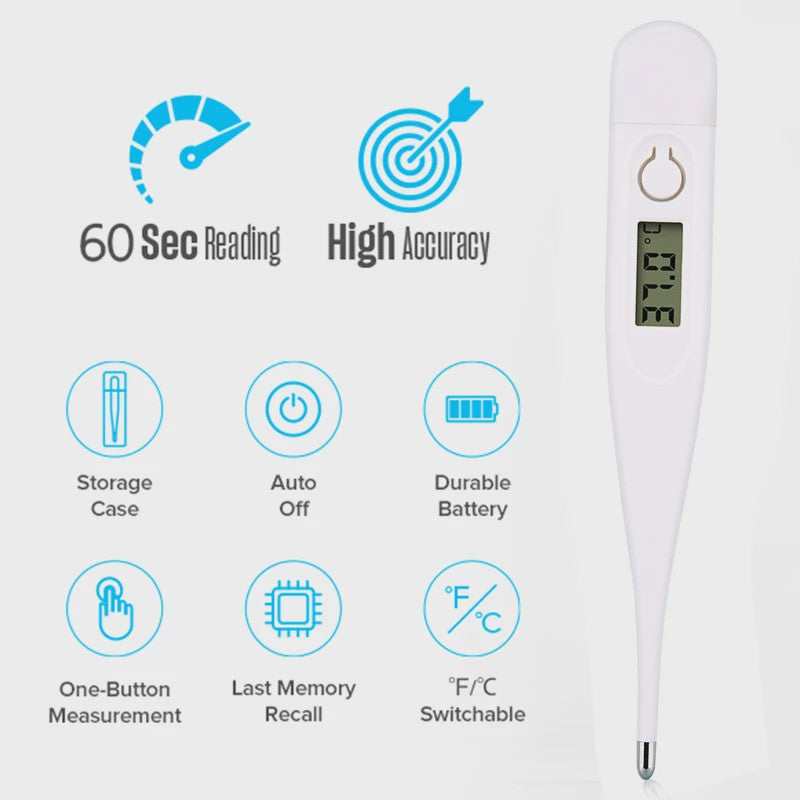 Digitale Medische Thermometer & Vinger Pulse Oximeter - Betrouwbare Lichaamstemperatuur & Zuurstofmeting