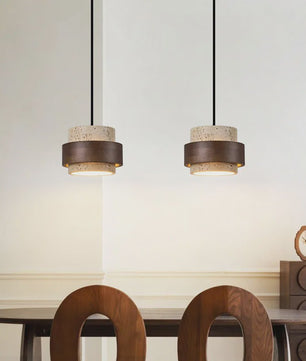 Moderne Design Hanglamp - Sfeervolle Bedlamp met Cave Stone Look