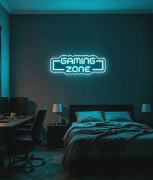 Gaming Zone LED Neon Sign - Dimbare USB Wanddecoratie voor Gamekamer