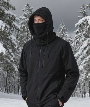 Unisex Winter Balaclava Met Capuchon - Winddicht Masker met Trekkoord voor Koude Weer